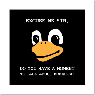 Lord and Saviour Tux Penguin Linux Religion Posters and Art